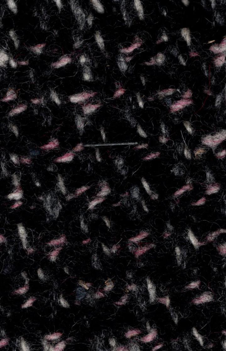 Novelty tweed is a variation of the classic tweed known for its warmth and durability.